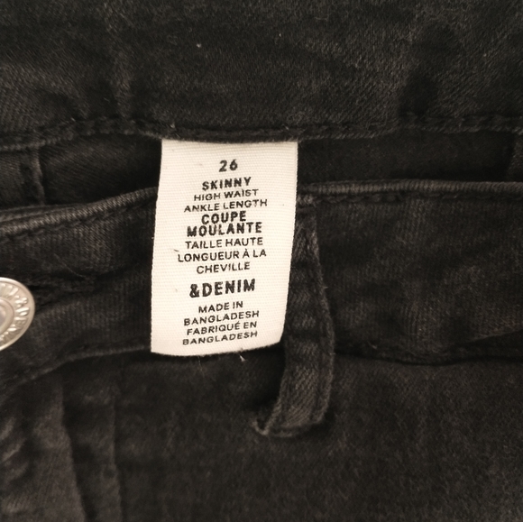 Women's black h&m high-waisted skinny jeans - Picture 8 of 8
